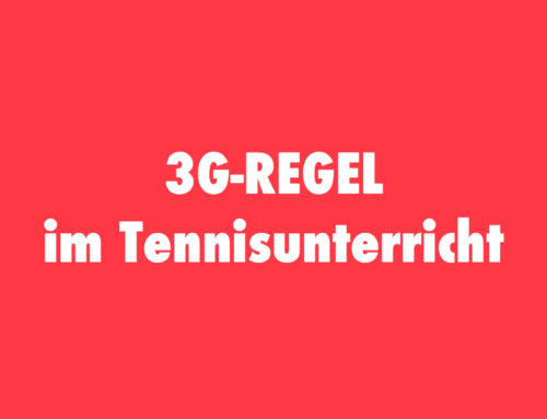 3G-Regel in der Tennisschule